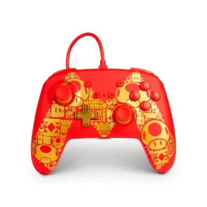 PowerA Enhanced Wired Controller para Nintendo Switch Mario Golden