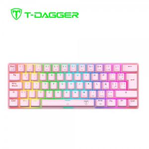 TECLADO T-DAGGER ARENA T-TGK321 | ESPAÑOL | MECANICO | SW-RED | RAINBOW | ROSADO