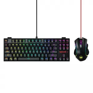 COMBO REDRAGON KUMARA+GRIFFIN K552RGB-BA TECLADO+MOUSE NEGRO